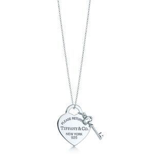 Heart Tag with Key Pendant Tiffany necklace